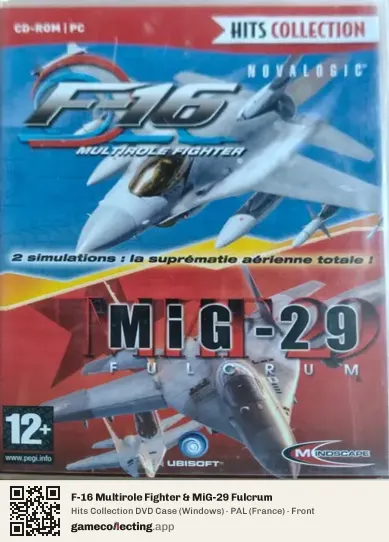 F-16 Multirole Fighter & MiG-29 Fulcrum Computer, France box front