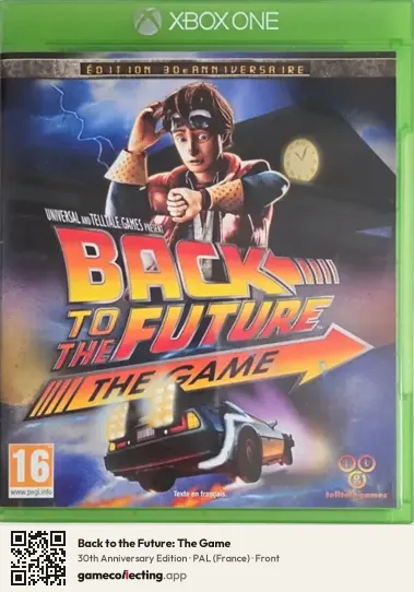 Back to the Future: The Game Xbox One, France box front