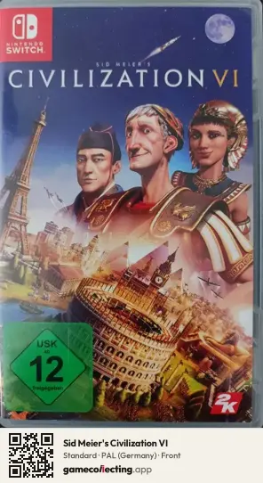 Sid Meier's Civilization VI Nintendo Switch, Germany box front