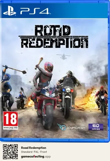 Road Redemption PlayStation 4, PAL box front