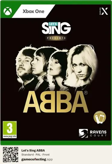 Let's Sing ABBA Xbox One, PAL box front