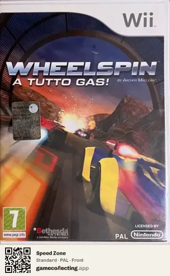 Speed Zone Nintendo Wii, PAL box front