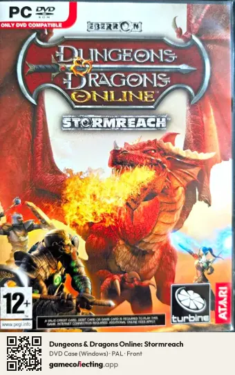 Dungeons & Dragons Online: Stormreach Computer, PAL box front