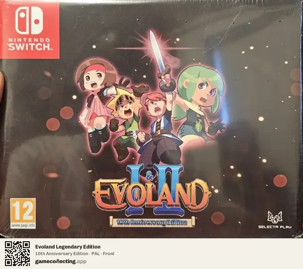 Evoland Legendary Edition Nintendo Switch, PAL box front