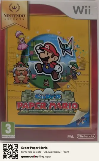 Super Paper Mario Nintendo Wii, Germany box front