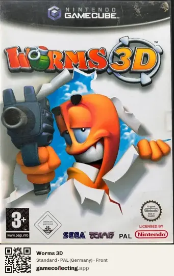 Worms 3D Nintendo GameCube, Germany box front