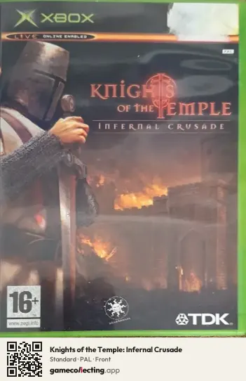 Knights of the Temple: Infernal Crusade Xbox, PAL box front