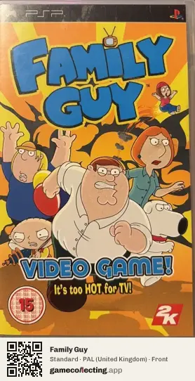 Family Guy PlayStation Portable, United Kingdom box front