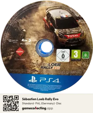 Sébastien Loeb Rally Evo PlayStation 4, PAL disc