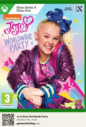 JoJo Siwa: Worldwide Party Xbox Series X, PAL box front