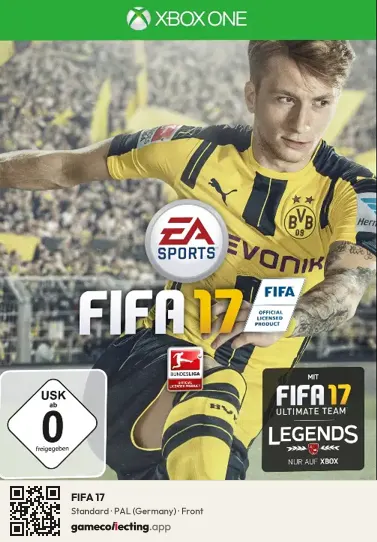 FIFA 17 Xbox One, Germany box front