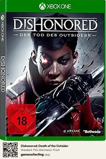 Dishonored: Death of the Outsider Xbox One, Germany box front