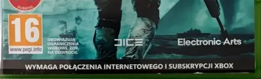 Battlefield 2042, the PEGI square on its front