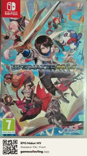 RPG Maker MV Nintendo Switch, PAL box front
