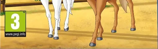 Bibi & Tina at the Horse Farm, the PEGI square on its front