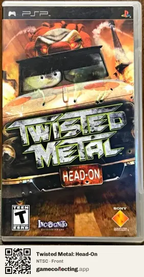 Twisted Metal: Head-On PlayStation Portable, NTSC box front