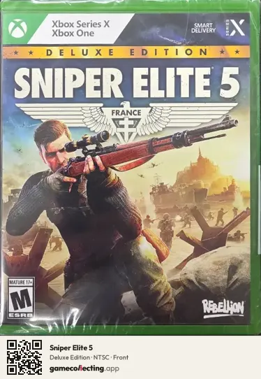 Sniper Elite 5 Xbox Series X, NTSC box front