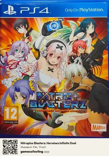 Nitroplus Blasterz: Heroines Infinite Duel PlayStation 4, PAL box front