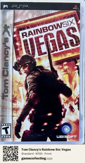 Tom Clancy's Rainbow Six: Vegas PlayStation Portable, NTSC box front