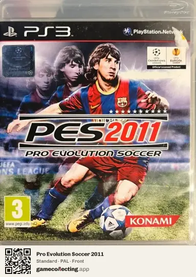 Pro Evolution Soccer 2011 PlayStation 3, PAL box front