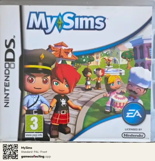 MySims Nintendo DS, PAL box front