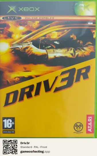 Driv3r Xbox, PAL box front