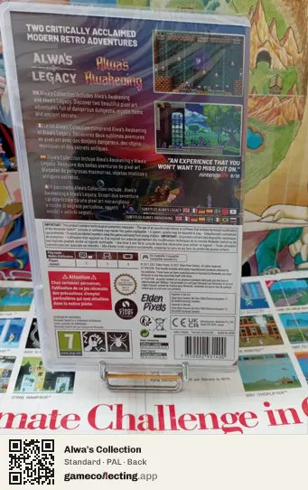 Alwa's Collection Nintendo Switch, PAL box back