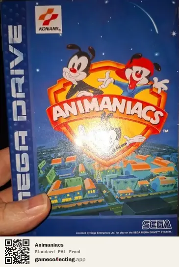 Animaniacs Sega Mega Drive / Genesis, PAL box front