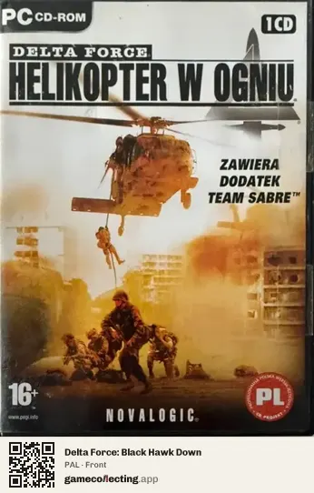 Delta Force: Black Hawk Down Computer, PAL box front