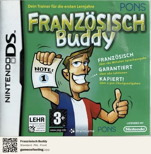 Französisch Buddy Nintendo DS, PAL box front