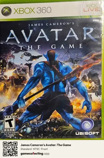 James Cameron's Avatar: The Game Xbox 360, NTSC box front