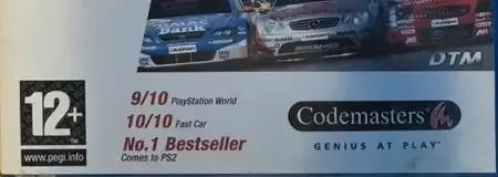 TOCA Race Driver 2, the PEGI square on its front