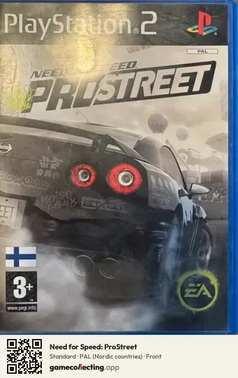 Need for Speed: ProStreet PlayStation 2, Nordic countries box front