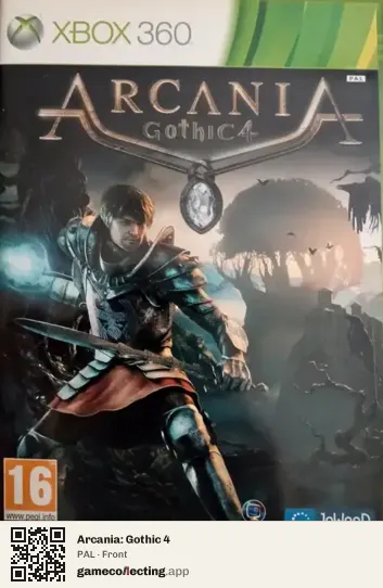 Arcania: Gothic 4 Xbox 360, PAL box front
