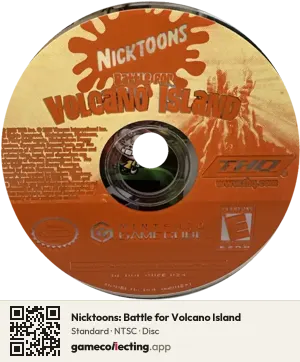 Nicktoons: Battle for Volcano Island Nintendo GameCube, NTSC disc