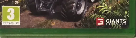 Farming Simulator 22, the PEGI square on its front