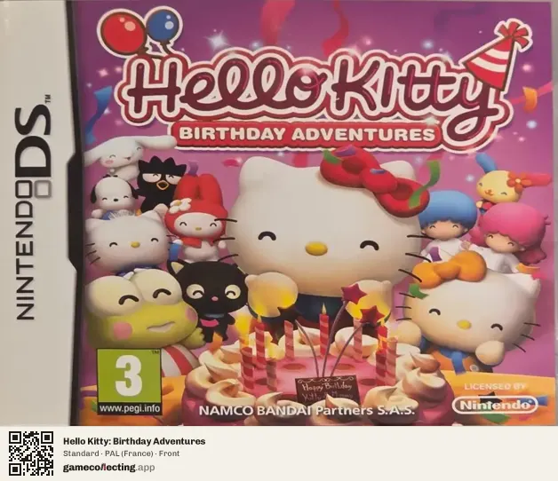 Hello Kitty: Birthday Adventures Nintendo DS, France box front