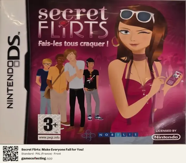 Secret Flirts: Make Everyone Fall for You! Nintendo DS, France box front