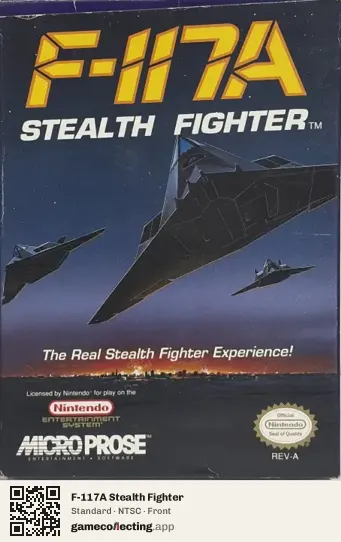 F-117A Stealth Fighter Nintendo Entertainment System, NTSC box front