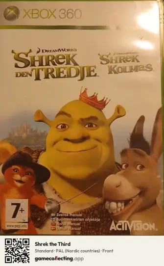 Shrek the Third Xbox 360, Nordic countries box front