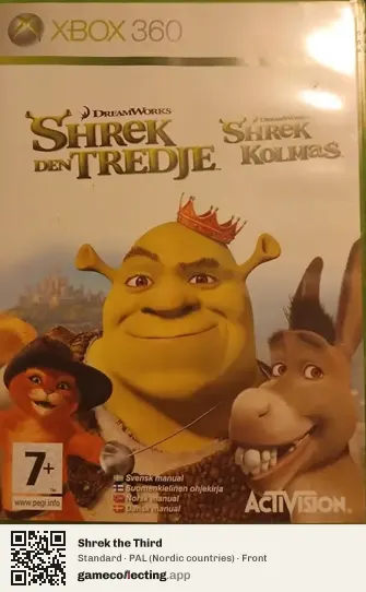 Shrek the Third Xbox 360, Nordic countries box front