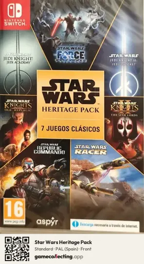 Star Wars Heritage Pack Nintendo Switch, Spain box front