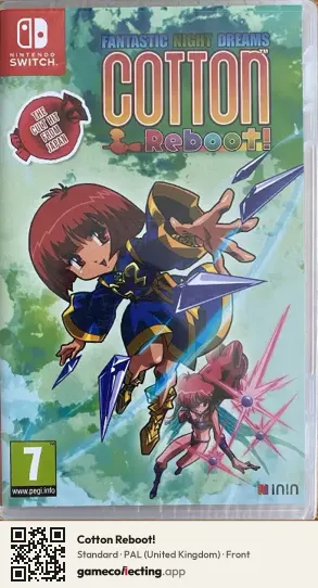 Cotton Reboot! Nintendo Switch, United Kingdom box front