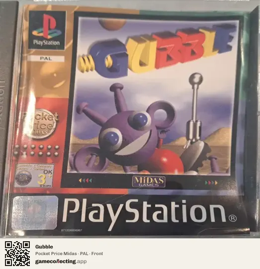 Gubble PlayStation, PAL box front