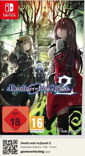 Death end re;Quest 2 Nintendo Switch, PAL box front
