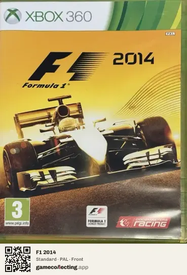 F1 2014 Xbox 360, PAL box front
