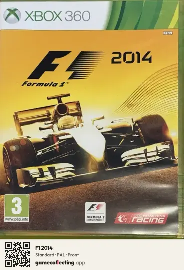 F1 2014 Xbox 360, PAL box front