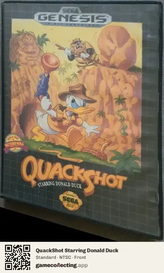 QuackShot Starring Donald Duck Sega Mega Drive / Genesis, NTSC box front