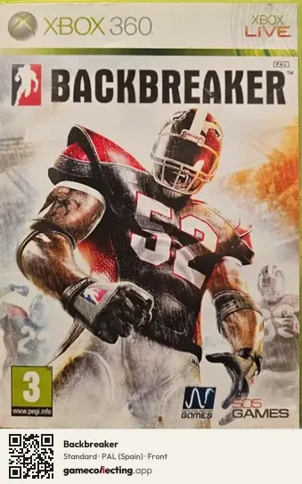 Backbreaker Xbox 360, Spain box front