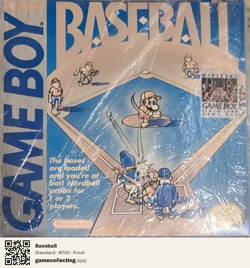 Baseball Game Boy, NTSC box front